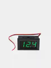 Зеленый вольтметр цифровой  4.5-30V