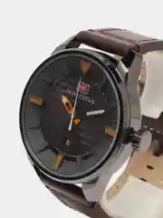 Серый мужские наручные часы Mini Focus MF0026G c календарём, в подарочной упаковке