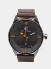 Серый мужские наручные часы Mini Focus MF0026G c календарём, в подарочной упаковке