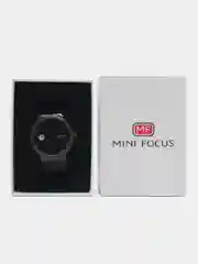 Черный мужские наручные часы Mini Focus MF0182G c календарём, в подарочной упаковке