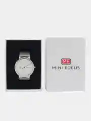 Белый мужские наручные часы Mini Focus MF0182G c календарём, в подарочной упаковке