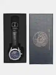 Темно-синий мужские наручные часы Lige LG8912, с хронографом, в подарочной упаковке