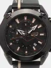 Черный мужские наручные часы Lige 9869 с хронографом, в подарочной упаковке