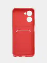 Коралловый силиконовый чехол для Realme C33 (Реалми С33), прозрачный