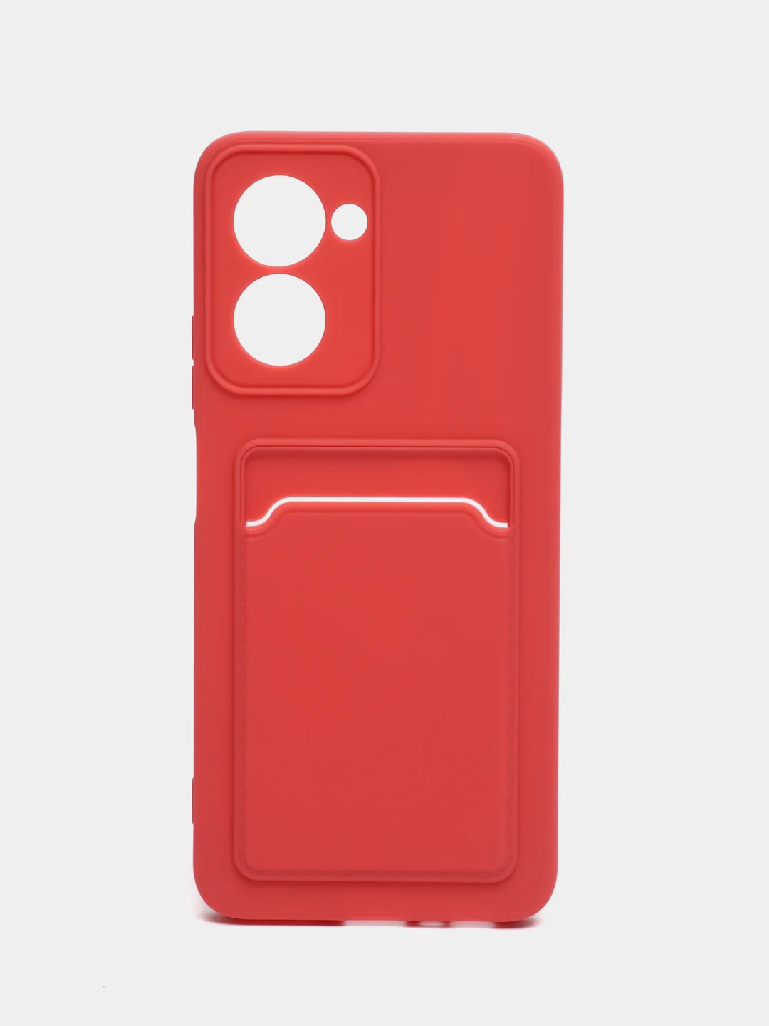 Коралловый силиконовый чехол для Realme C33 (Реалми С33), прозрачный