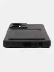 Черный чехол Tecno Camon 19 / 19 Pro (Техно Камон 19 / 19 Про), с карманом для карт