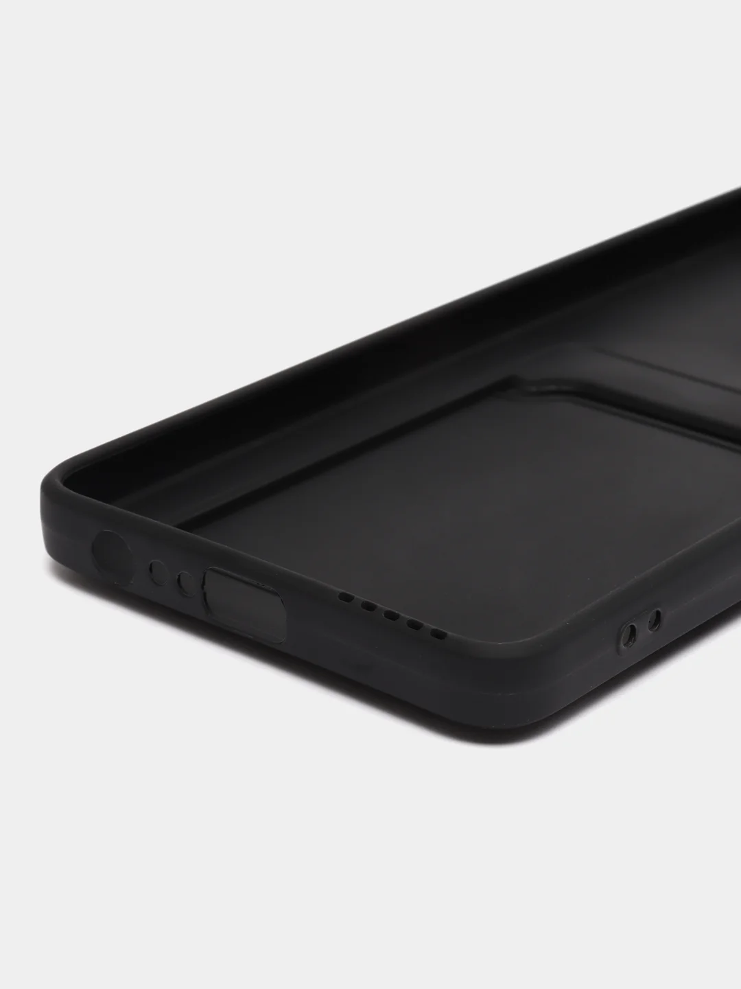 Черный чехол Tecno Camon 19 / 19 Pro (Техно Камон 19 / 19 Про), с карманом для карт