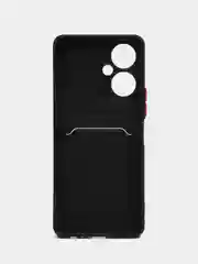 Черный чехол Tecno Camon 19 / 19 Pro (Техно Камон 19 / 19 Про), с карманом для карт