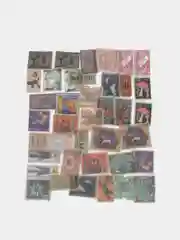 Мятный винтажные стикеры, 80 штук, 40 х 2