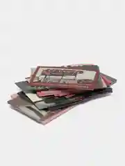 Бордовый стикеры из фильмов, 45 штук (15 х 3 см)