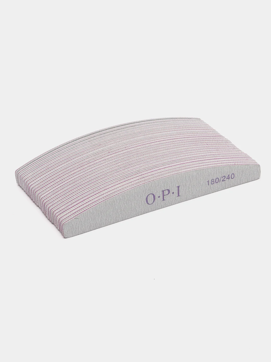 Пилка для ногтей OPI 180/240, 25 штук, серый