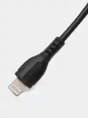 Черный кабель Lightning для зарядки iPhone