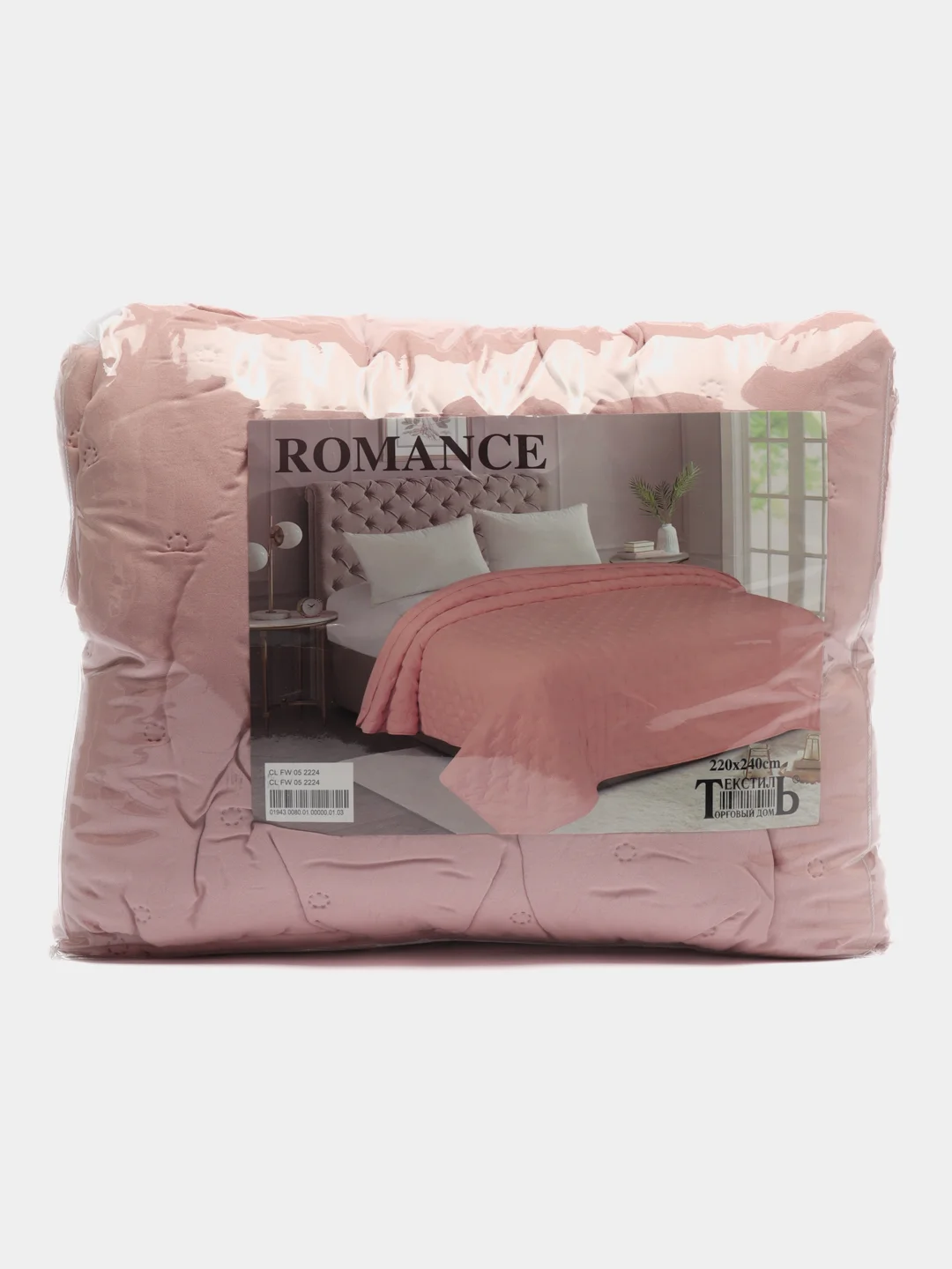 Конфетный покрывало ROMANCE, ультрастеп на синтепоне, термостежка, размер 220*240
