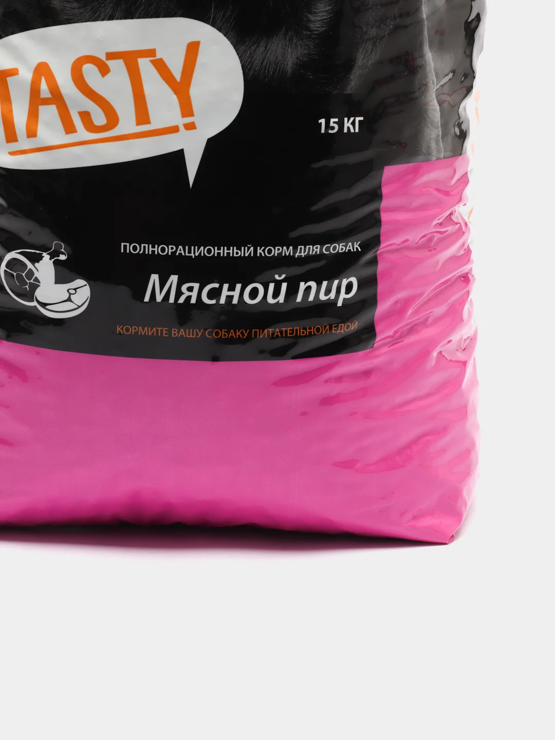 Сухой корм для собак Тасти Эдалт "Мясной пир", 15 кг