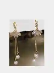 Желтый серьги длинные в золоте и серебре