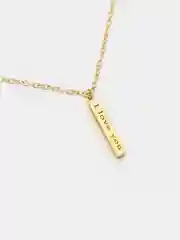 Золотой цепочка мужская / женская из нержавеющей стали "I love you"