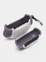 Серый чехол для беспроводных наушников Apple AirPods 1 / 2 / 3 / Pro Аирподс, силиконовый