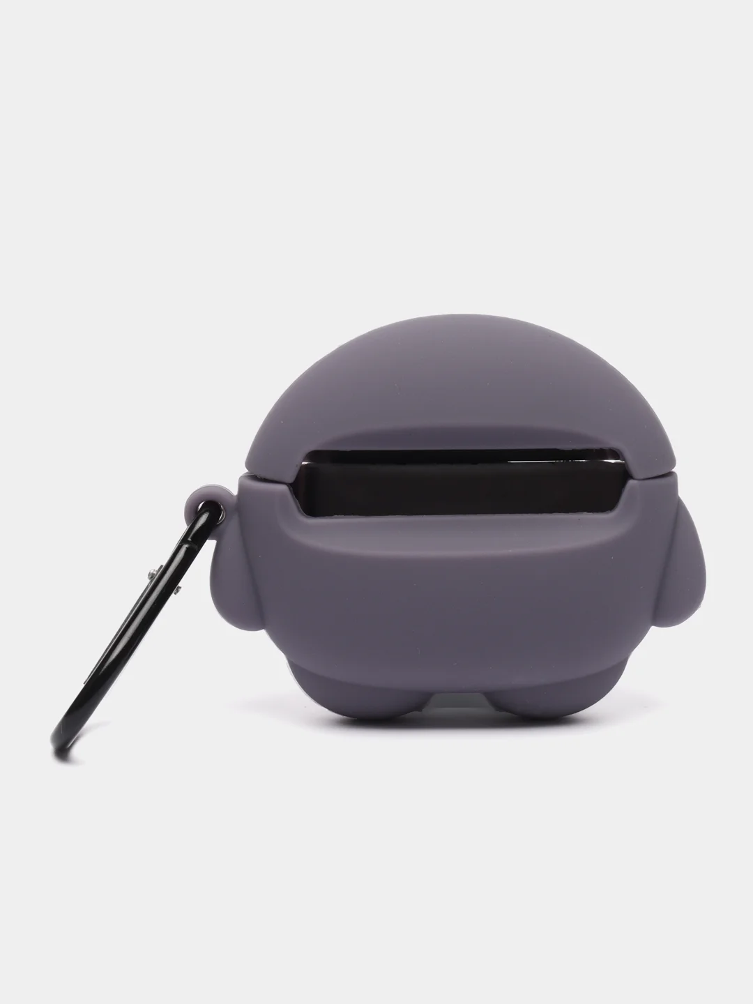 Серый чехол для беспроводных наушников Apple AirPods 1 / 2 / 3 / Pro Аирподс, силиконовый