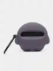 Серый чехол для беспроводных наушников Apple AirPods 1 / 2 / 3 / Pro Аирподс, силиконовый