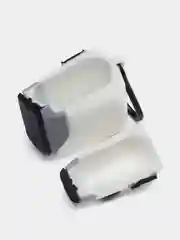 Бежевый чехол для беспроводных наушников Apple AirPods 1 / 2 / 3 / Pro Аирподс, силиконовый