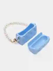 Голубой чехол для наушников AirPods Pro Силиконовый