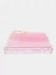 Фуксия силиконовый чехол Samsung A32 рисунком,из органического стекла