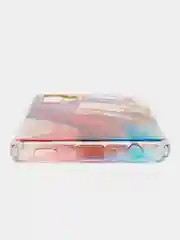 Алый силиконовый чехол Samsung A32 рисунком,из органического стекла