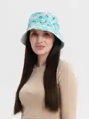 Лесной зеленый женская панама "Ромашка"