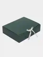 Тёмно-зелёный коробка подарочная, разные размеры, 36 вариантов