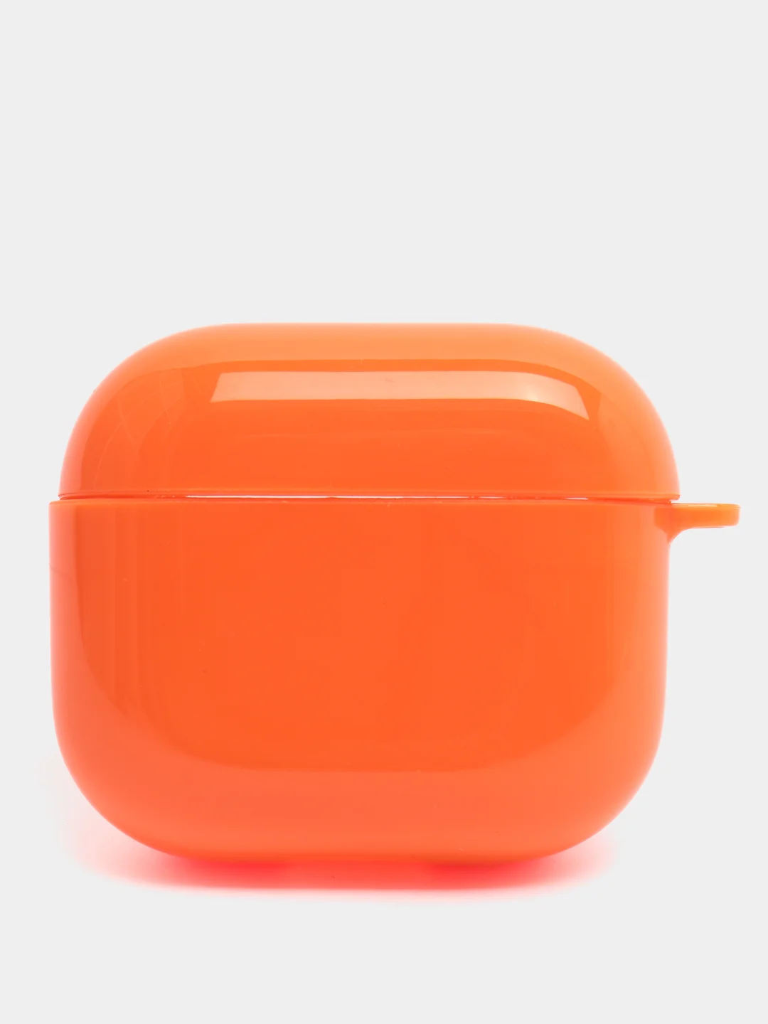 Оранжевый чехол для AirPods 3, 10 цветов, силикон, c креплением для карабина