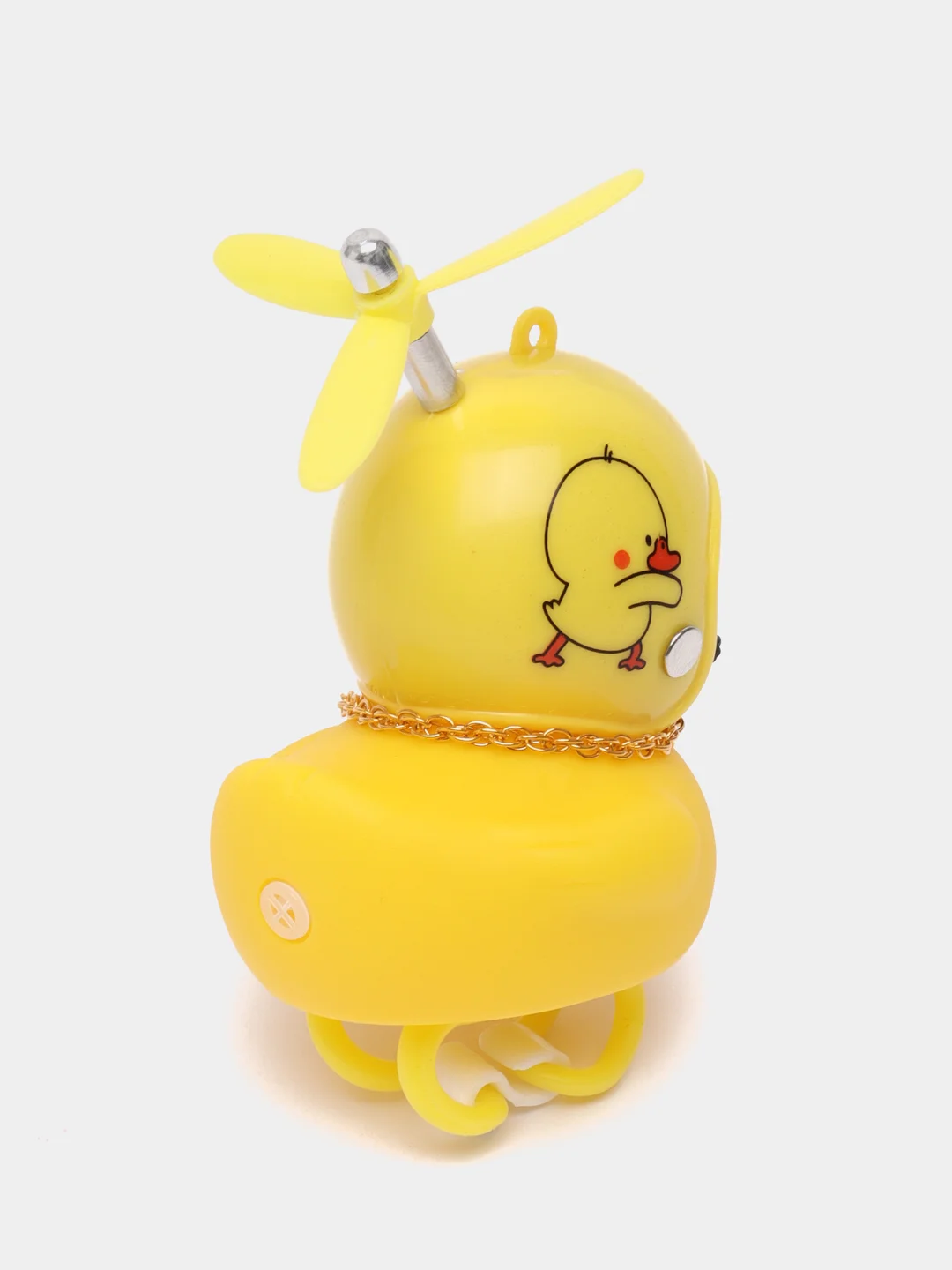 Красный игрушка "Утка", в очках и шлеме с пропеллером, на руль мотоцикла,велосипеда, самоката,авто