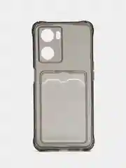 Серый чехол для Oppo A57 4G, A77 4G, A77S (Оппо А57, А77 4 Джи) силиконовый, c защитой камеры
