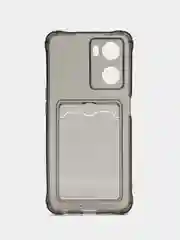 Серый чехол для Oppo A57 4G, A77 4G, A77S (Оппо А57, А77 4 Джи) силиконовый, c защитой камеры