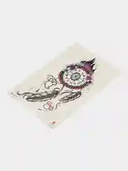 Золотистый хаки татушки, временная тату Цветы/Ловец снов 21*14 см/Переводная тату, цветные, черно-белые