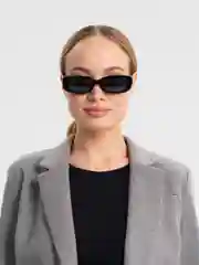 Оранжевый солнцезащитные очки, прямоугольные