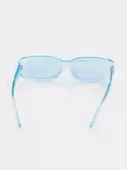 Голубой солнцезащитные очки, прямоугольные