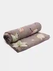 Коричневый плед - покрывало, флис-бамбук 180/200