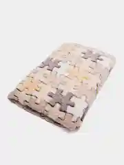 Кремовый плед - покрывало, флис-бамбук 180/200