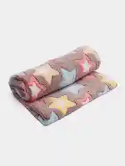 Разноцветный плед - покрывало, флис-бамбук 180/200