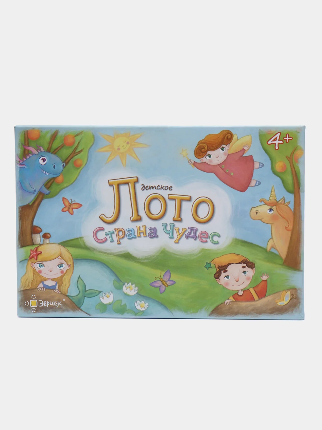 Бирюзовый настольная игра Лото детское. Страна чудес