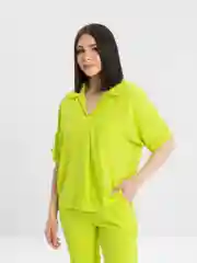 Салатовый женский костюм двойка