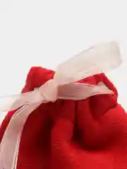 Алый бархатные мешочки для бижутерии
