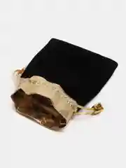 Черный бархатные мешочки для бижутерии