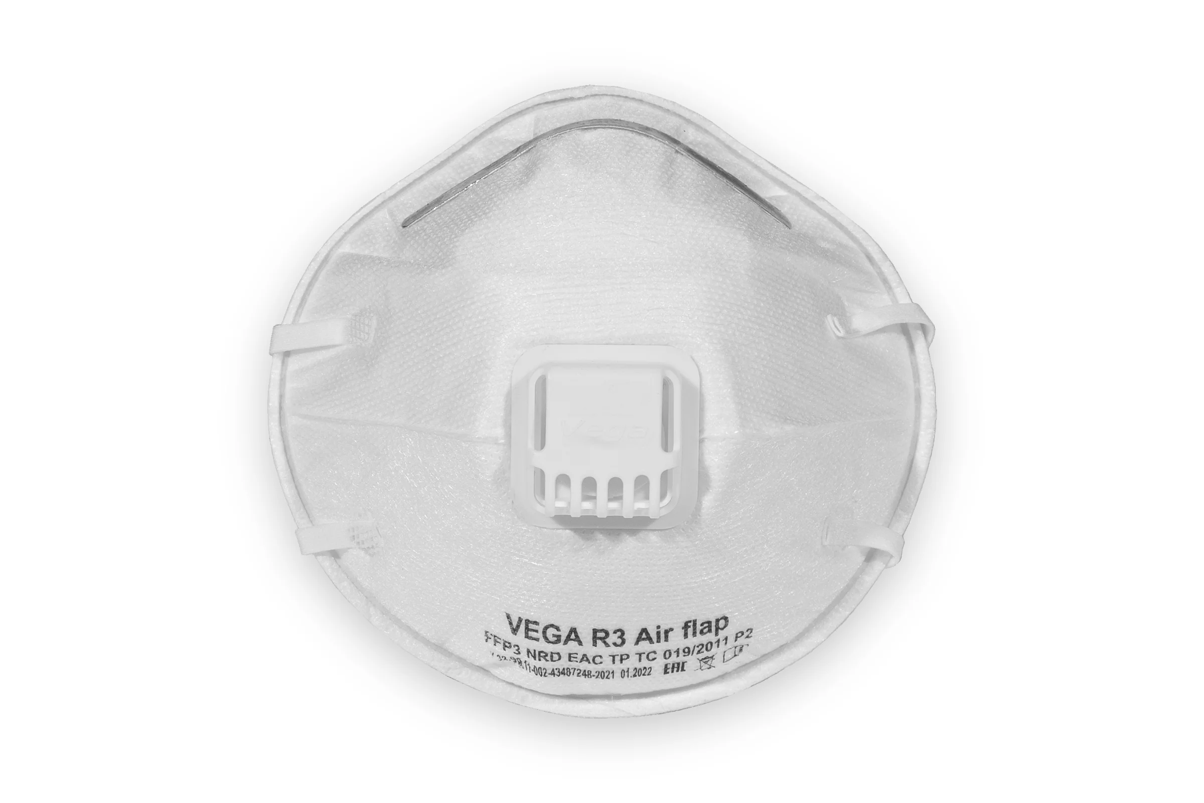 Белый профессиональный Респиратор VEGA FFP1, FFP2, FFP3 с клапаном и без клапана