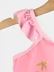 Конфетный детский купальник для девочек, с повязкой на голову