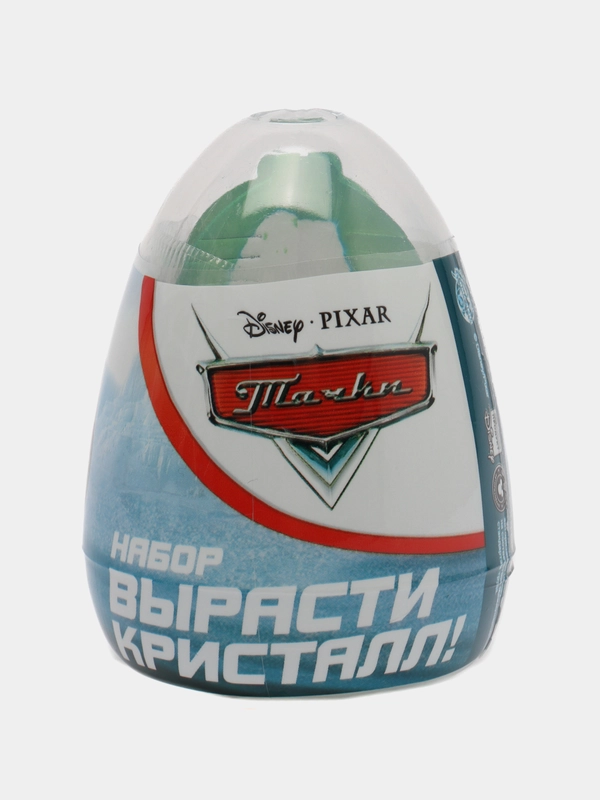 Яйцо-сюрприз "Вырасти кристалл", набор для опытов, Тачки МИКС