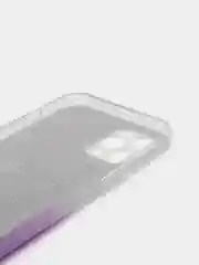 Фиолетовый силиконовый чехол с защитой камеры для iPhone 12 Pro, 13 Pro Max с карманом для карт