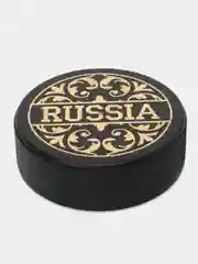Угольный шайба хоккейная 7,5х2,5 см