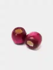 Пурпурный бусины деревянные, окрашенные, 11 х 12 мм, 10 штук