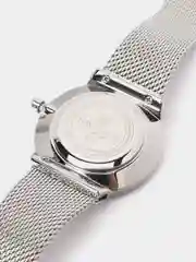 Серебряный женские наручные часы Naviforce NF5005 с календарём в подарочной упаковке